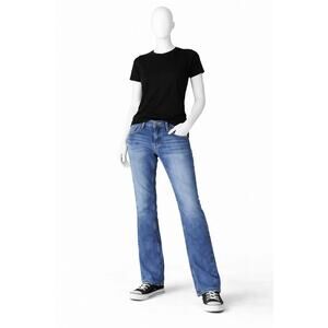 BKE Payton Womens 34x29 R Bootcut Jeans Medium Wash Stretch Low Rise festival